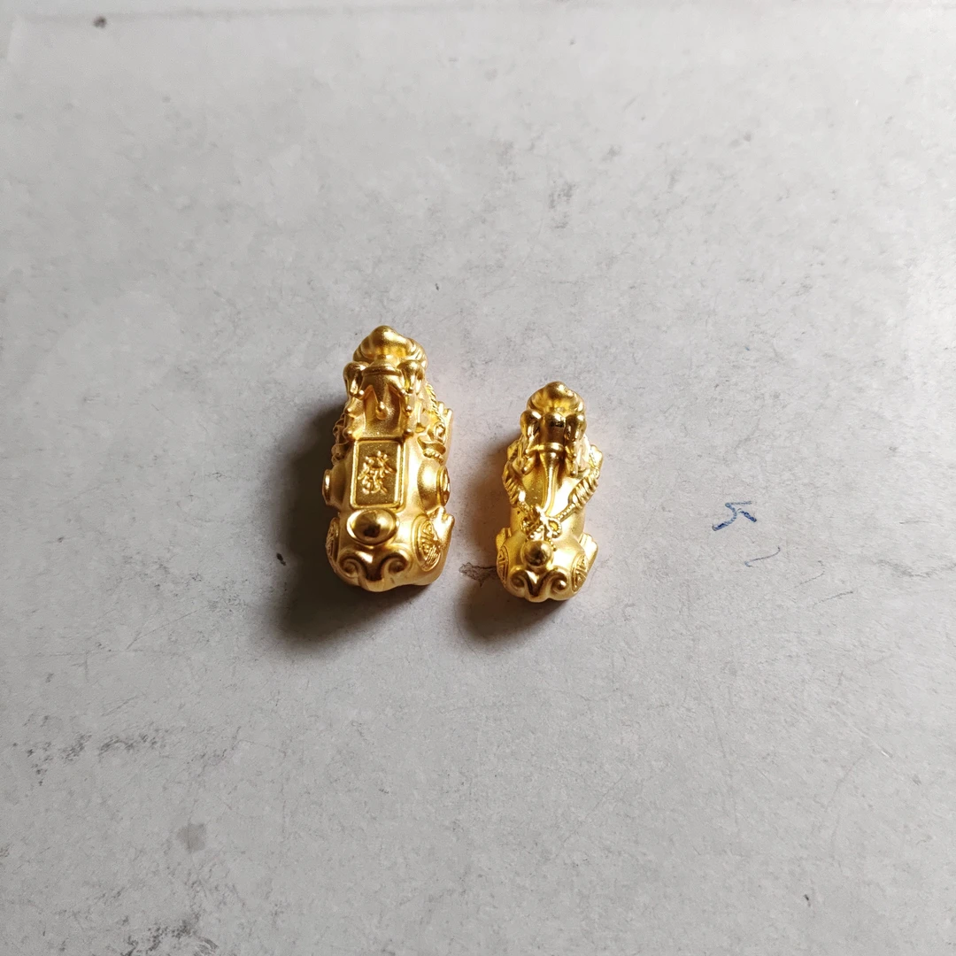 金元宝足金999貔貅珠子首饰