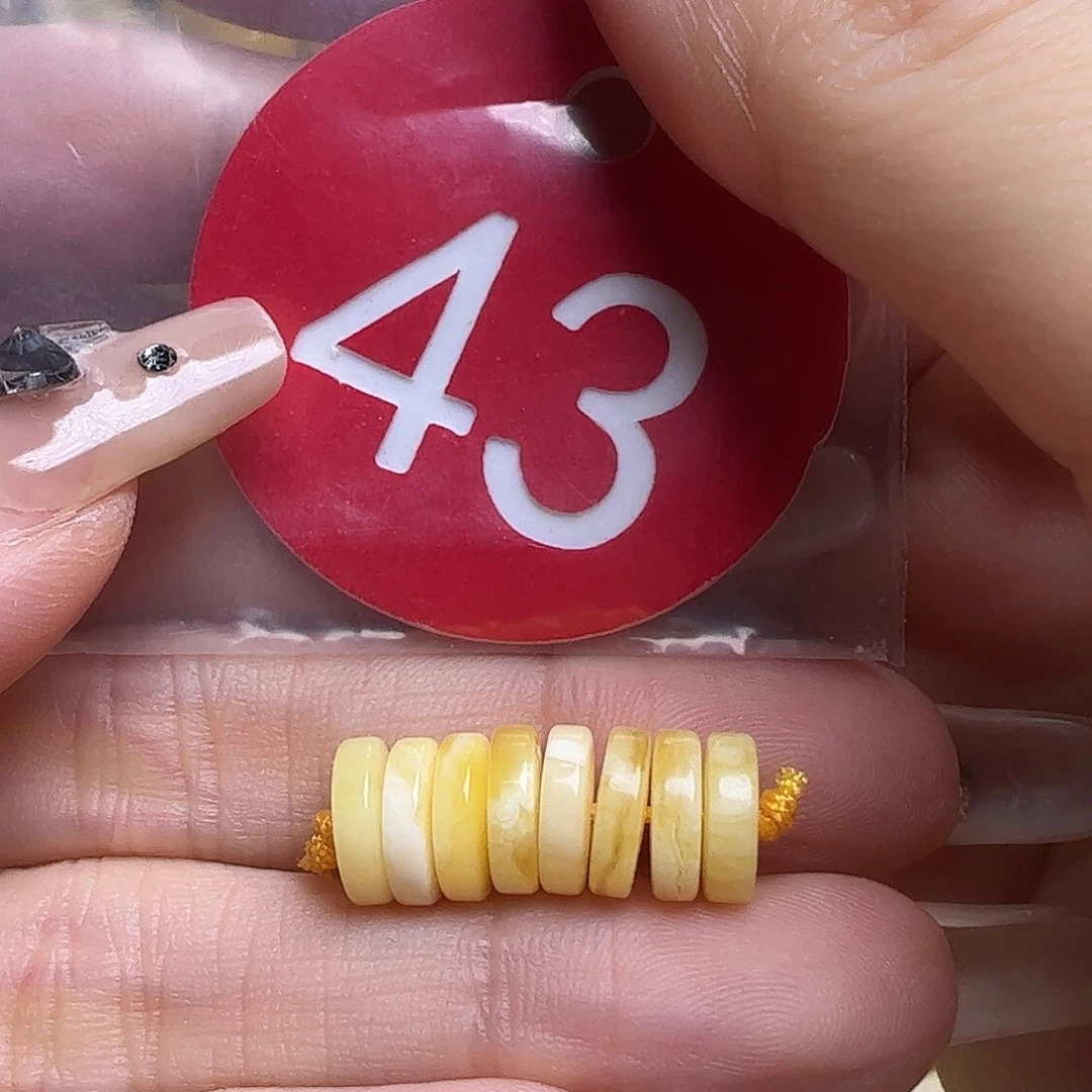 蜜蜡未镶嵌珠宝奇石8mm精工隔片