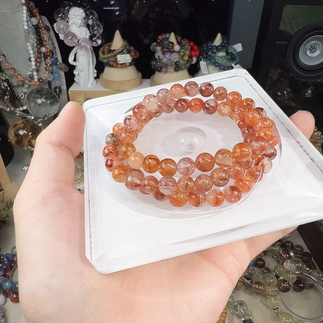 非金属红胶花三圈