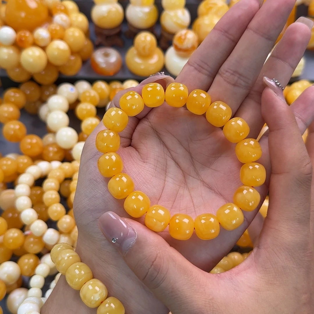 蜜蜡未镶嵌珠宝奇石同料13mm