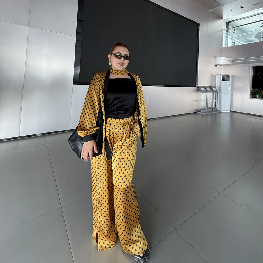 高腰时尚复古微喇女士外穿休闲百搭裤子