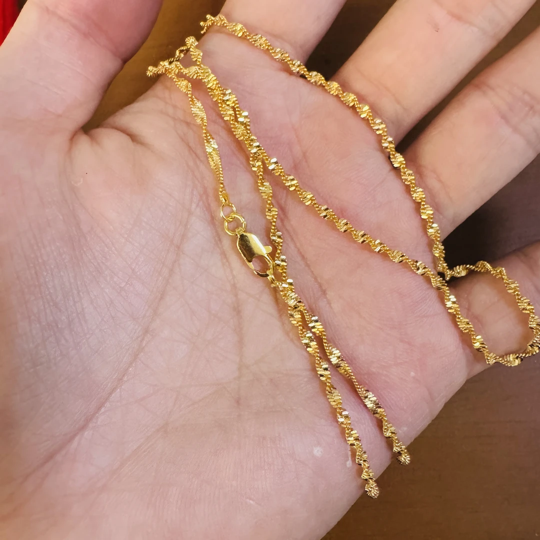 H097-云尚精工双水波纹链