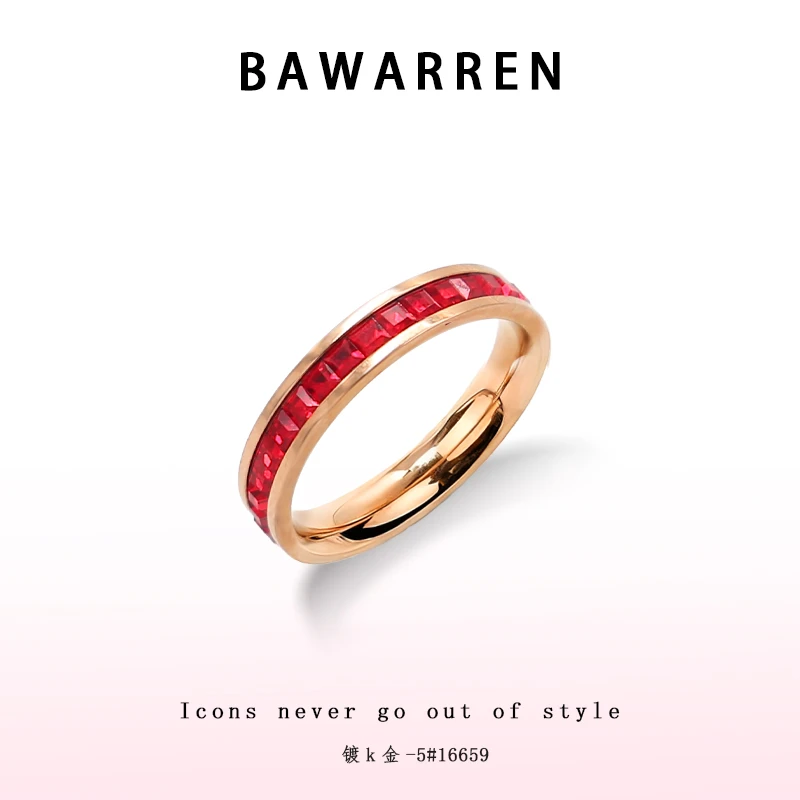 Bawarren 16659-【时来运转】精致戒指气质