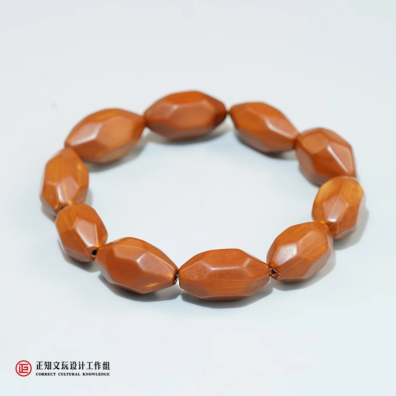 老油核手串单圈手工多棱