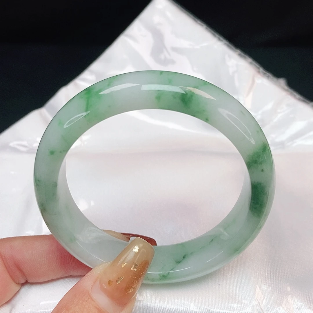 翡翠手镯未镶嵌 正圈54+