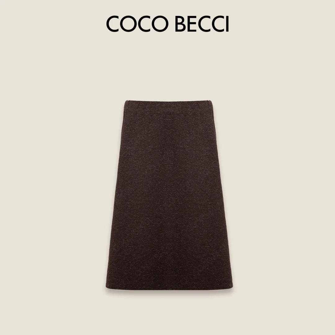 COCO BECCI【星河漫漫】山羊绒百搭高级优雅半身裙CFLJC371085