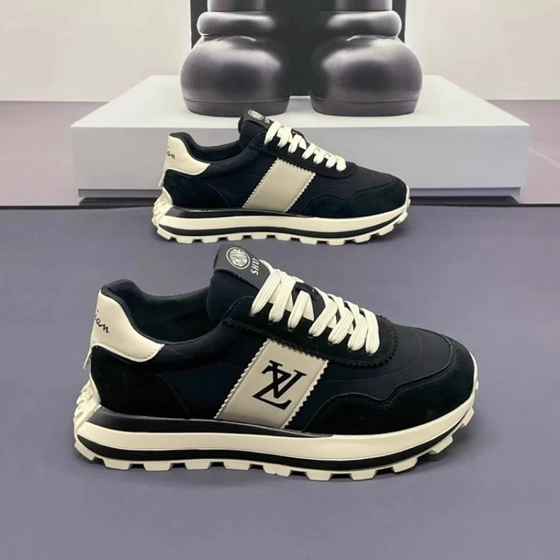 时尚春季新款阿甘鞋舒适百搭时尚潮流休闲男鞋简约高级感潮款鞋子