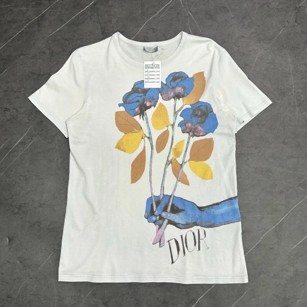 99新 DIOR/迪奥 DIOR 迪奥 花卉油画短袖 M码 99新 1080