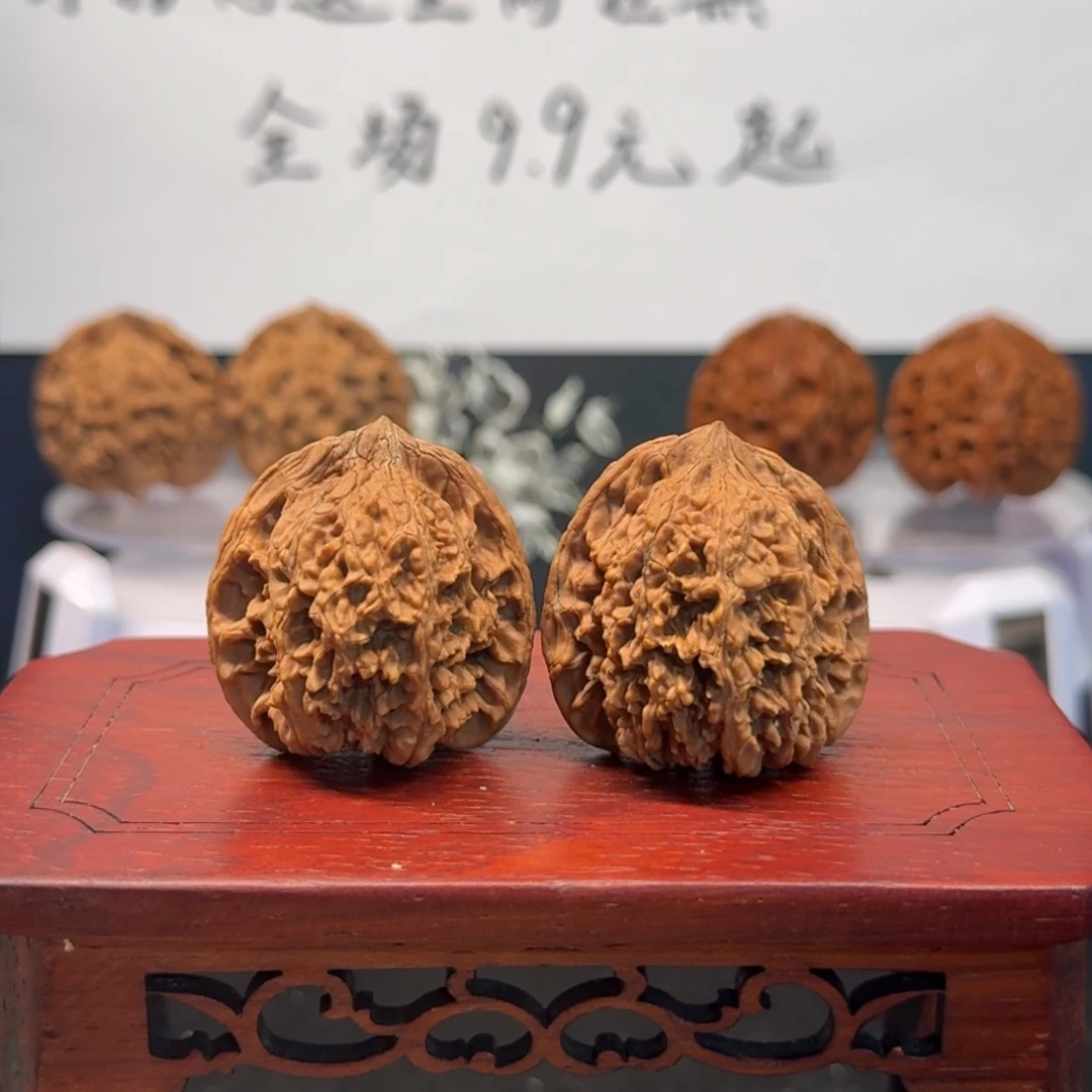 文玩核桃把件4号满天星边36高35肚37全品无药无修原生态