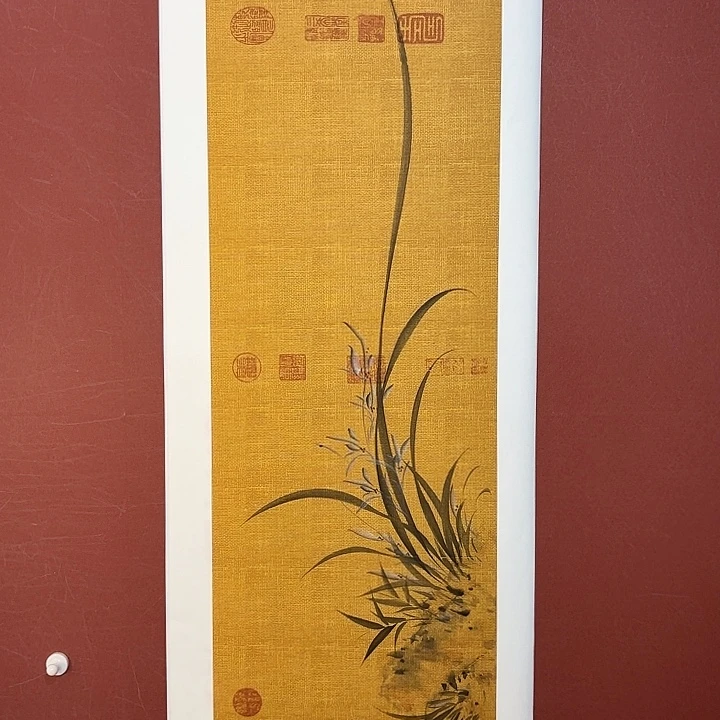 国画听兰老师花鸟