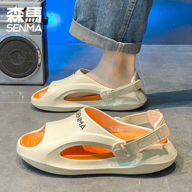 森马凉鞋男夏季新款外穿防滑青少年户外运动厚底耐磨越南沙滩拖鞋