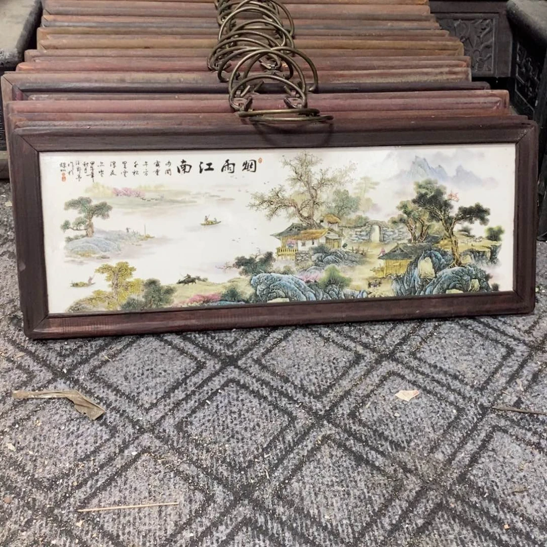 瓷53*21 景德镇瓷板画柴窑烧制