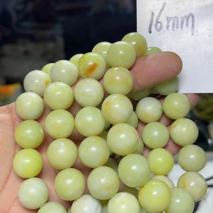 蛇纹石玉手串未镶嵌