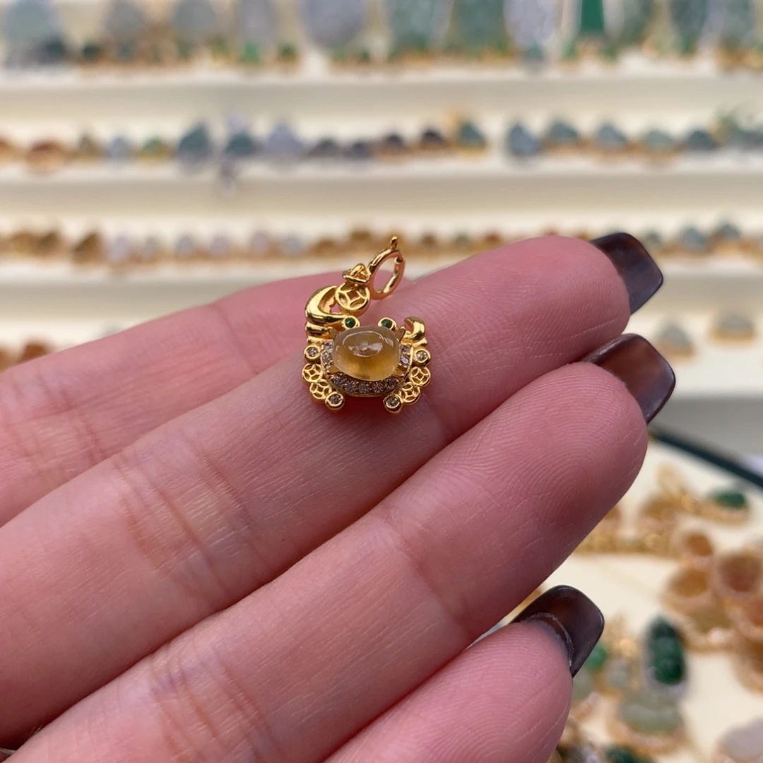 翡翠银S925镶嵌颈饰