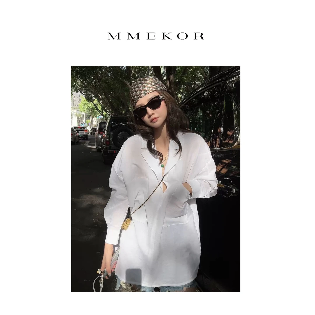 MMEKOR“秀场曼玉” 衬衫 2025新款职场不费力简约上衣 89688