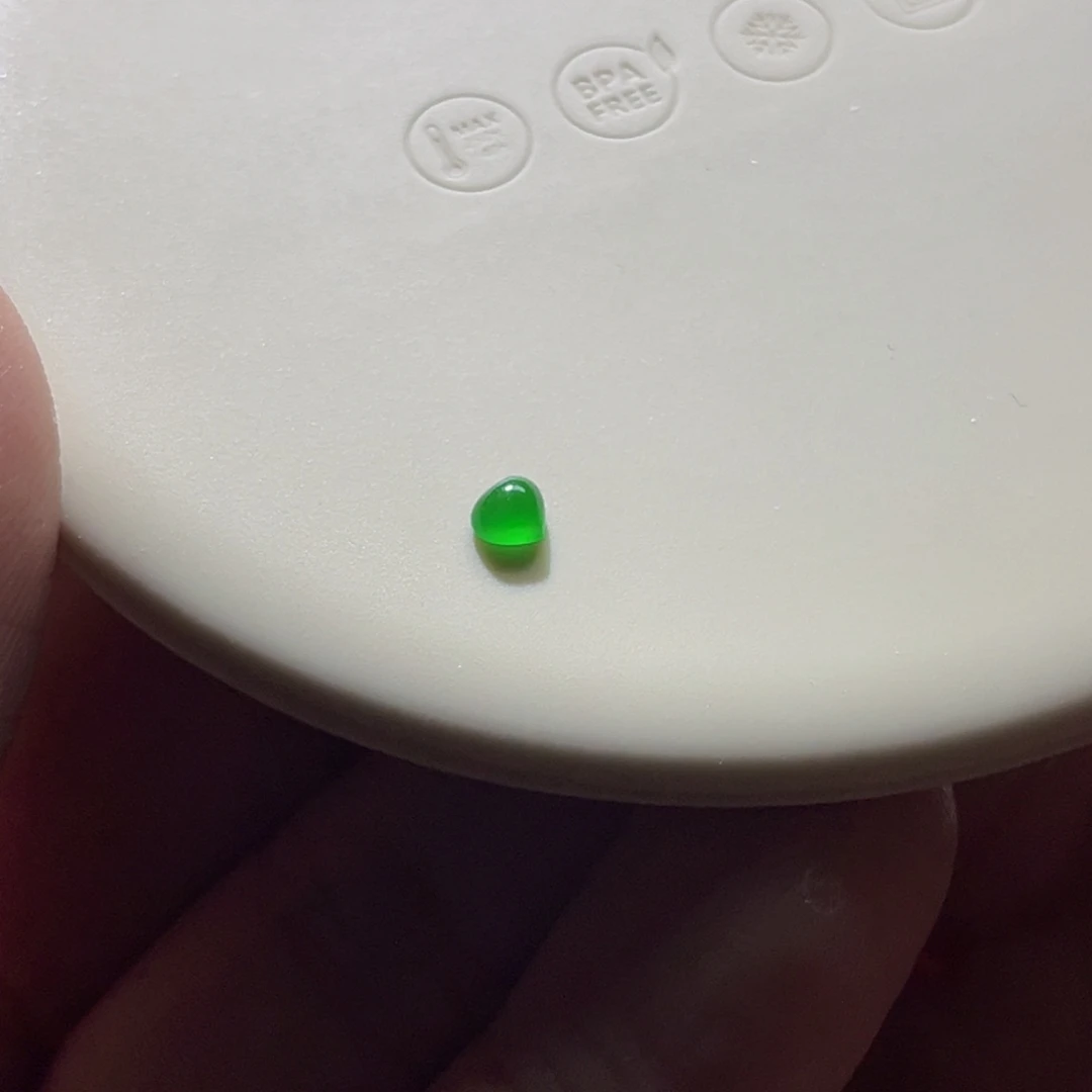 散珠翡翠裸石爱心