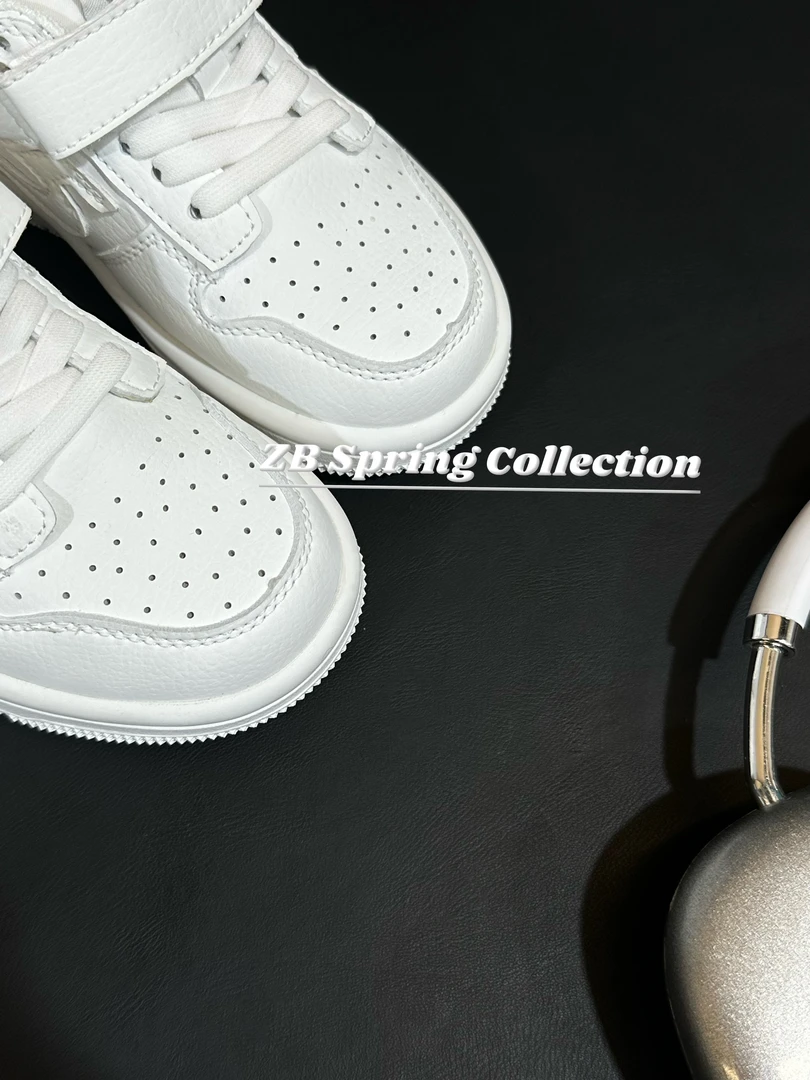 【哲豹】2025早春新款【小五】校园小白鞋百搭运动男童女童运动板鞋