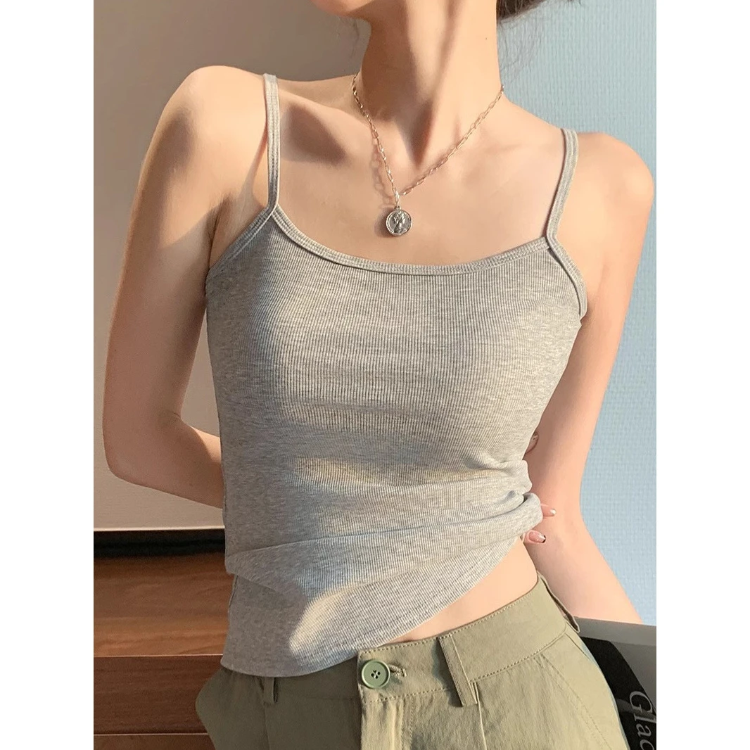 美拉德小吊带背心女内搭打底衫夏季薄款抹胸修身美背外穿上衣