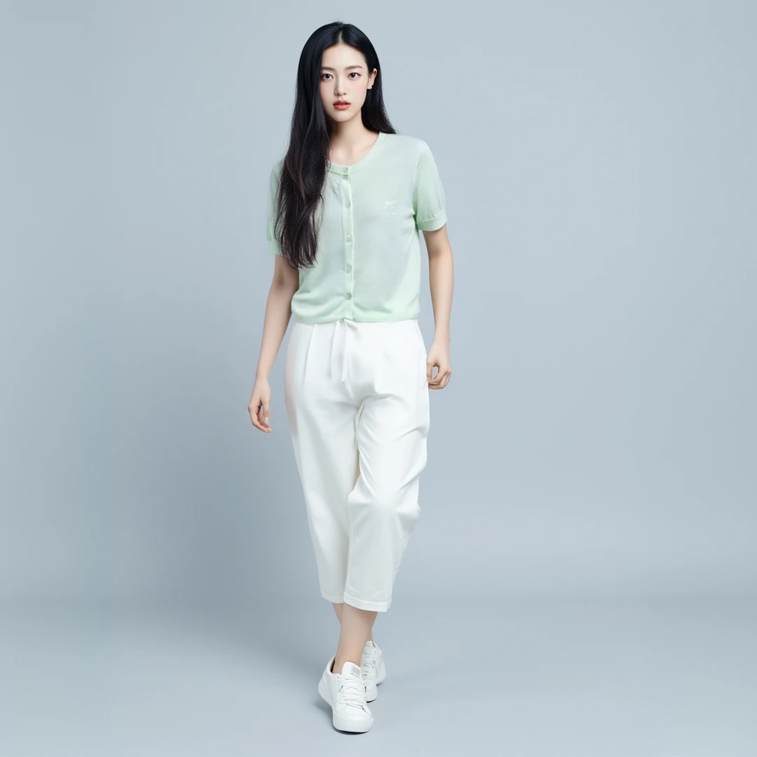 早安主刺绣蝴蝶结开衫86429