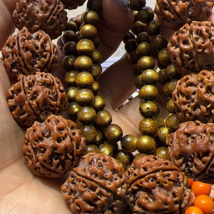 核桃手串/手链0.75/108圆珠柳