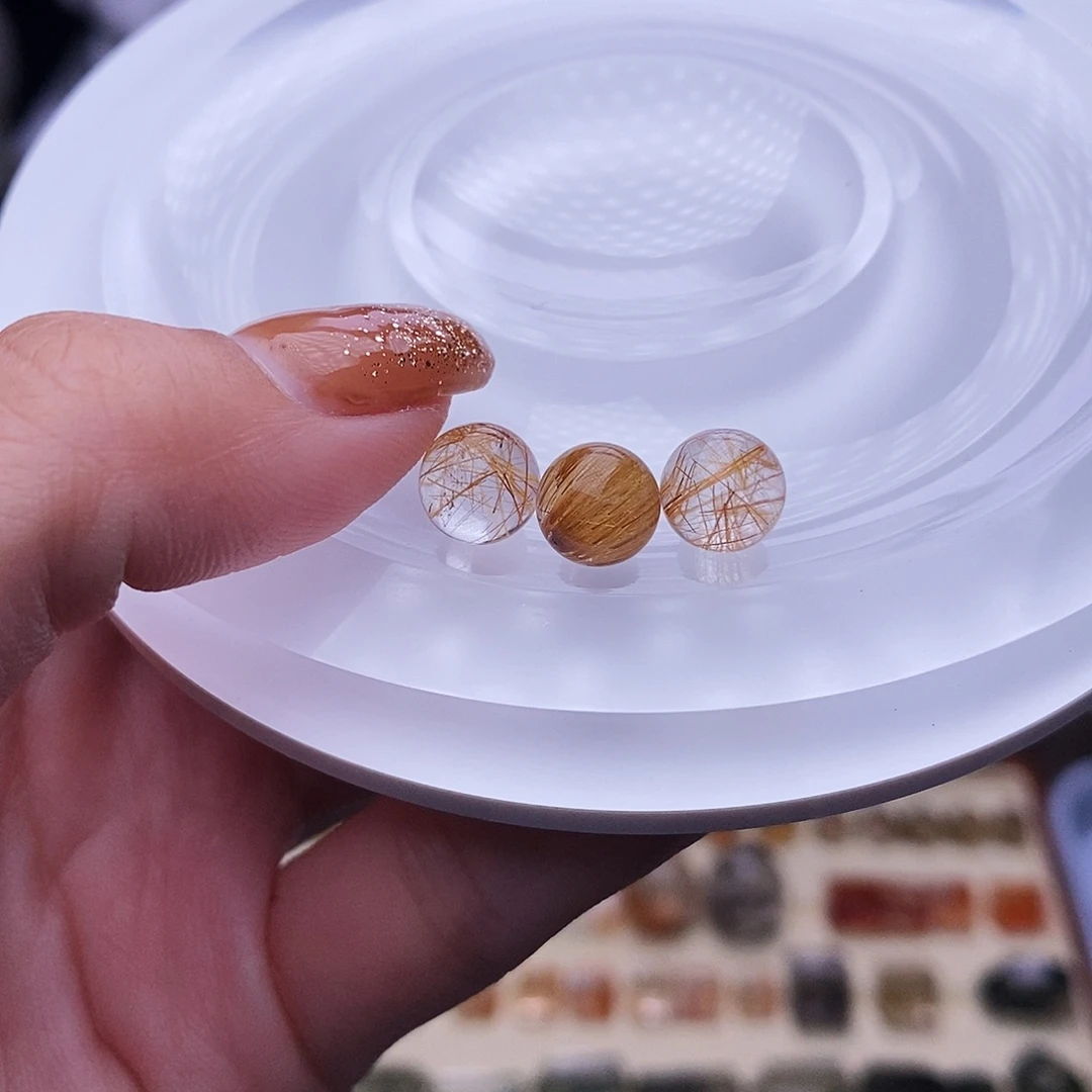 水晶天然水晶定制打孔不退不换未镶嵌