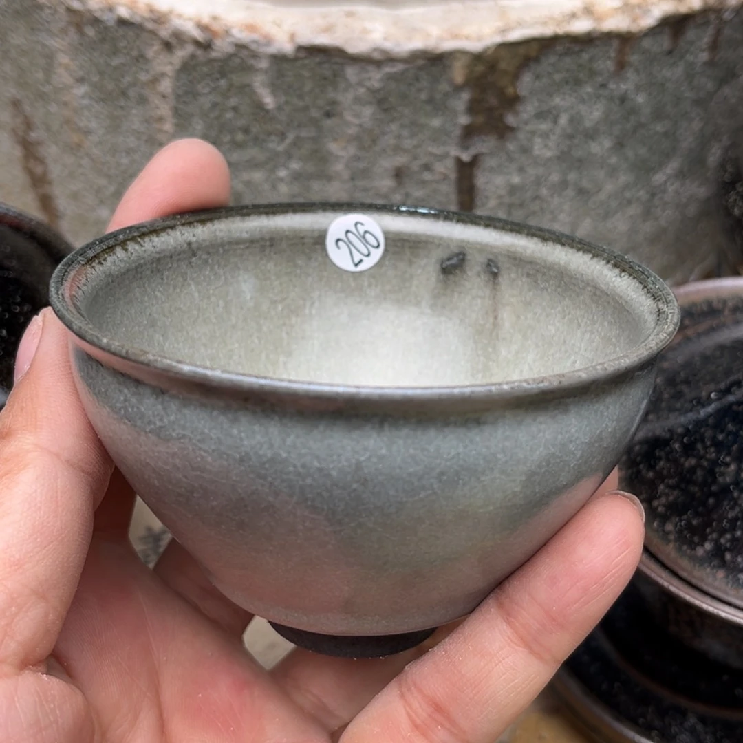 茶盏义兴龙窑坚持真柴烧微瑕