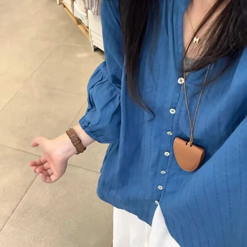 夏季新款慵懒风宽松防晒衬衫女外搭开衫洋气衬衣上衣薄款长袖罩衫