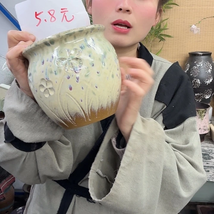 15×15 -粗陶花盆有孔-买买买