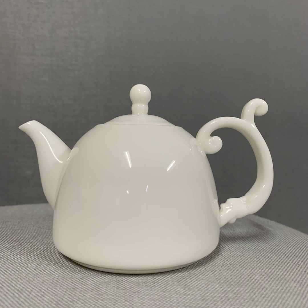 润白瓷陶瓷高温瓷茶壶纯白功夫茶具飞龙壶养生单壶过滤泡茶器包邮
