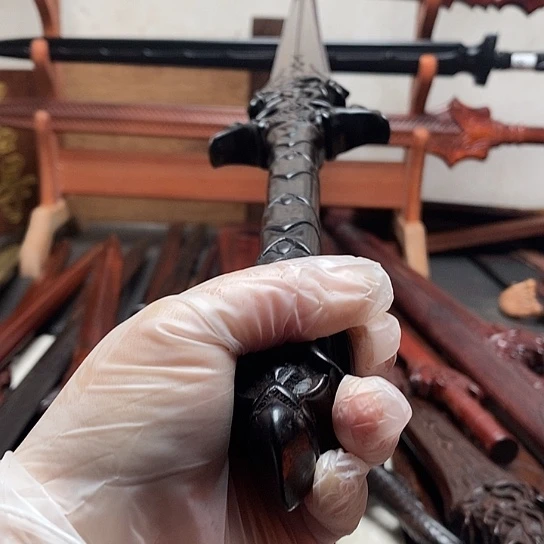 紫光檀木木木一米镇恶