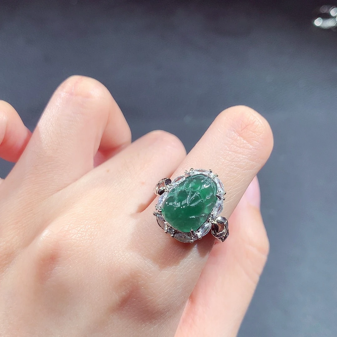 未镶嵌戒指翡翠翡翠