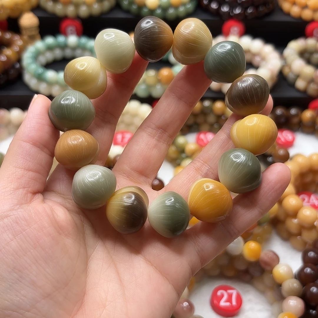 手串菩提根/象牙果已加备用珠 已加备用珠