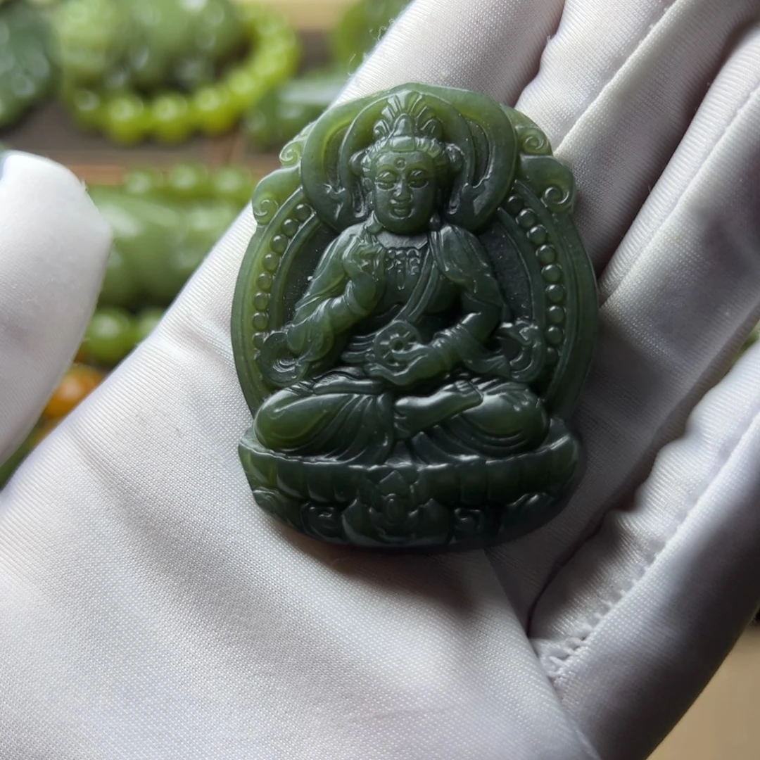 岫岩河磨玉（透闪石质玉）未镶嵌挂件