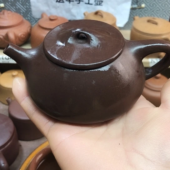 紫砂茶壶紫泥石瓢200豪升左右