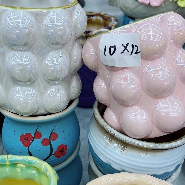 有孔，满10元发货多肉陶瓷花盆