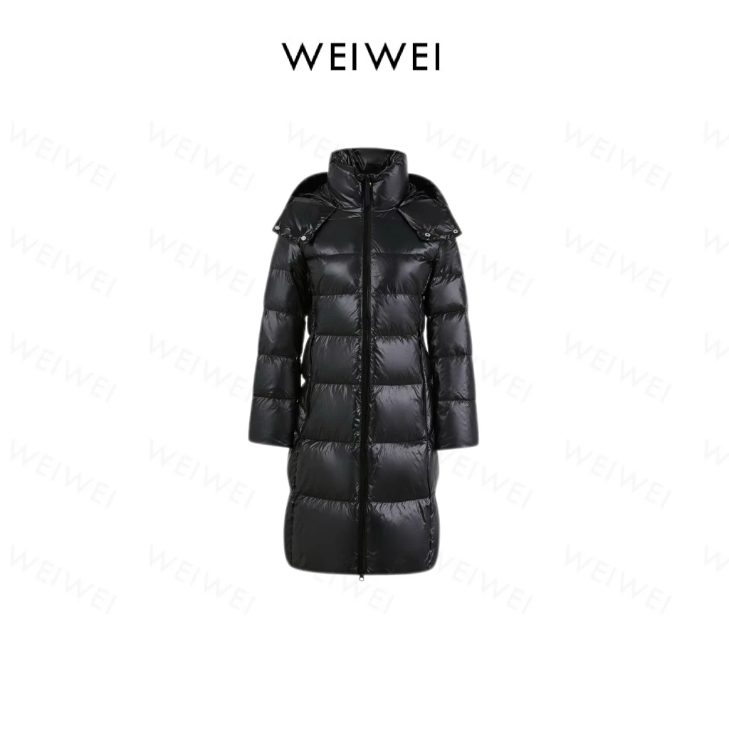 【特价】收腰修身中长款三防显瘦羽绒服4016