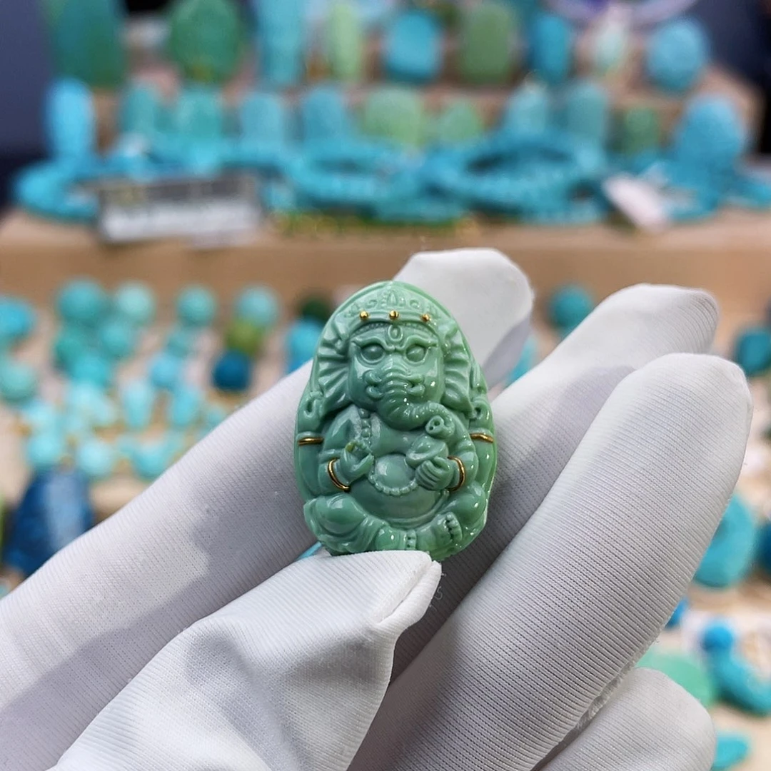 绿松石珠宝奇石未镶嵌