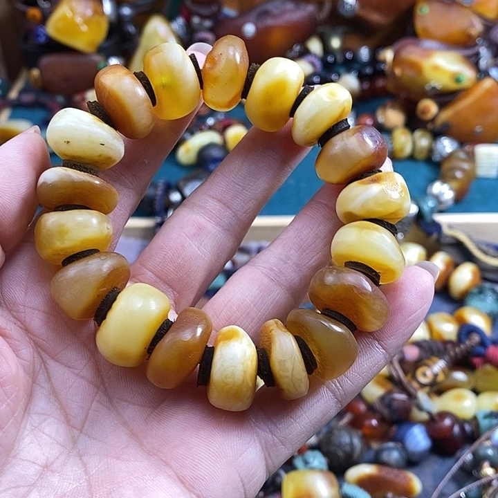 蜜蜡未镶嵌手串手串