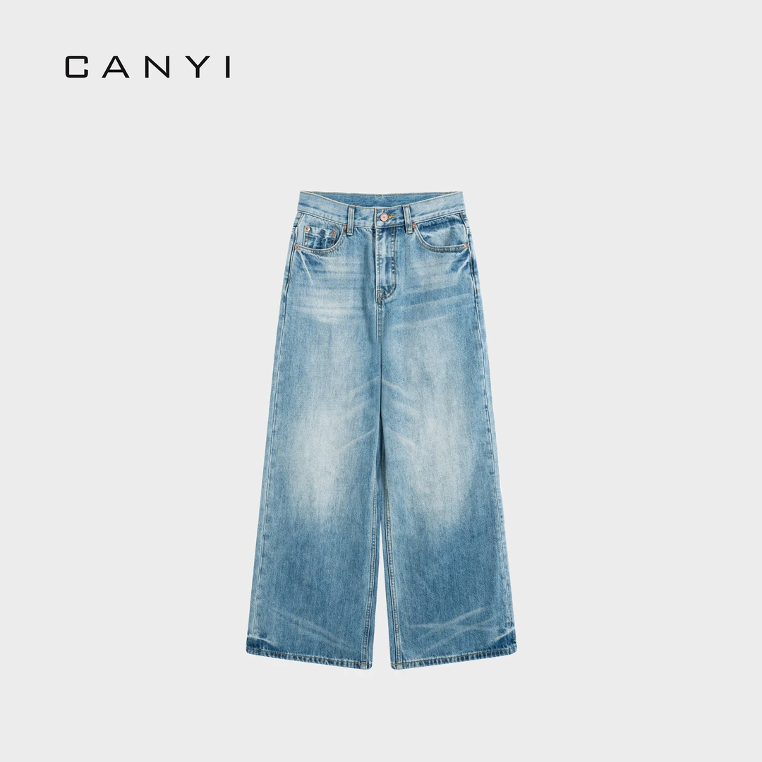 【CY璨衣】招牌蓝牛I 百搭 品宣拓客牛仔裤 15-25072401
