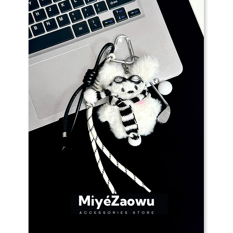 【弥野造物】原创围巾小狗挂件 miu系包包挂饰女可爱公仔情侣钥匙扣