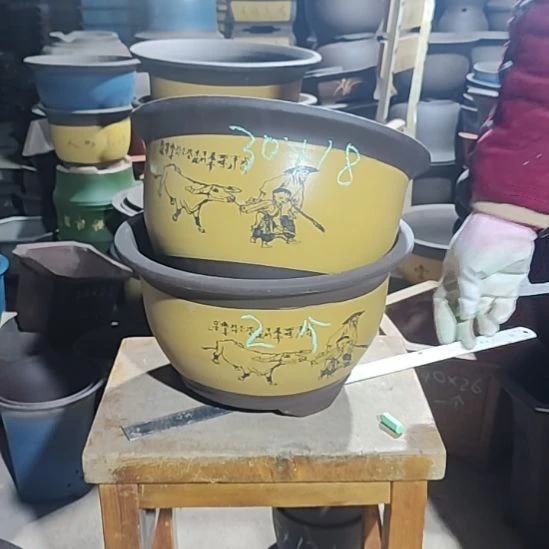 宜兴紫砂花盆清清楚了吗