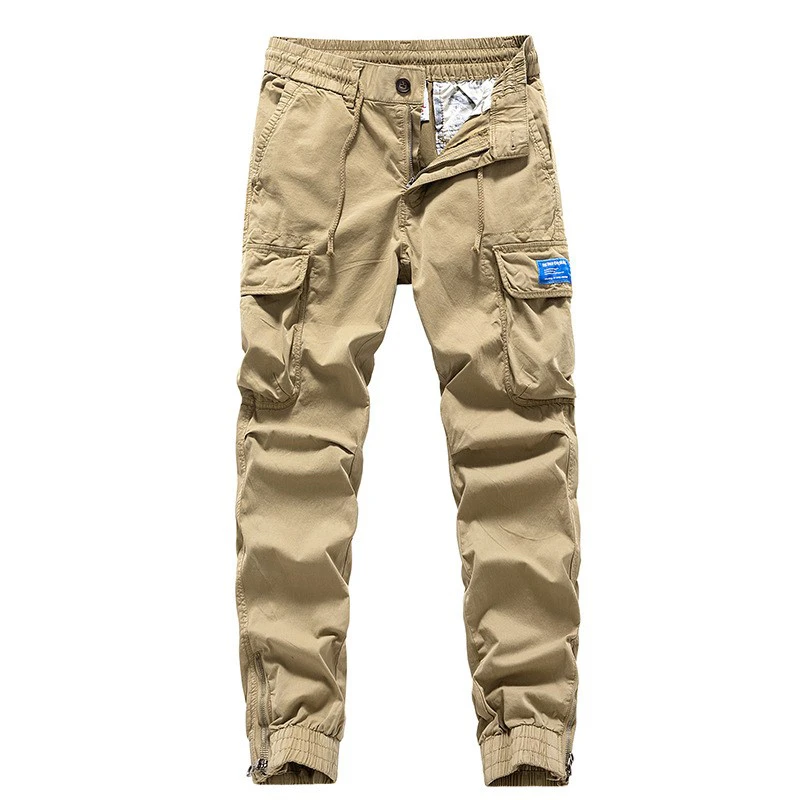 春夏款工装军旅宽松型工装裤裤子夏季口袋休闲裤男裤薄款长裤户外