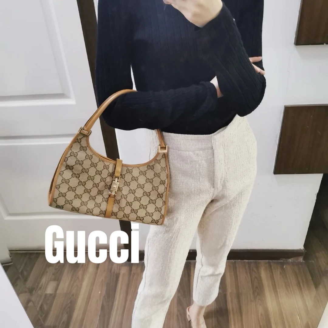 修复品618642/GUCCI/古驰大号jackie腋下包 配皮换新