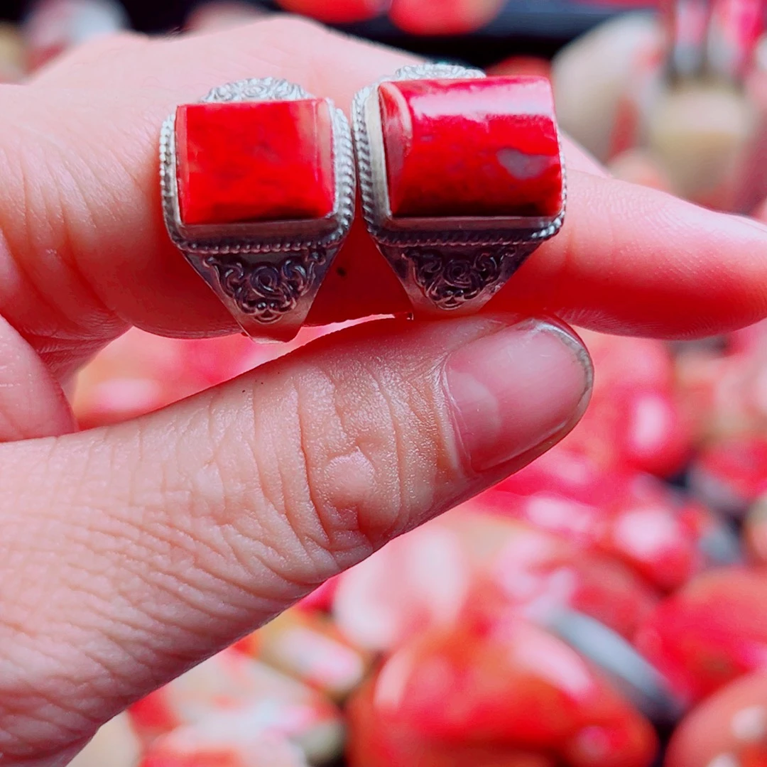 飞***鹰巴林石巴林石戒指