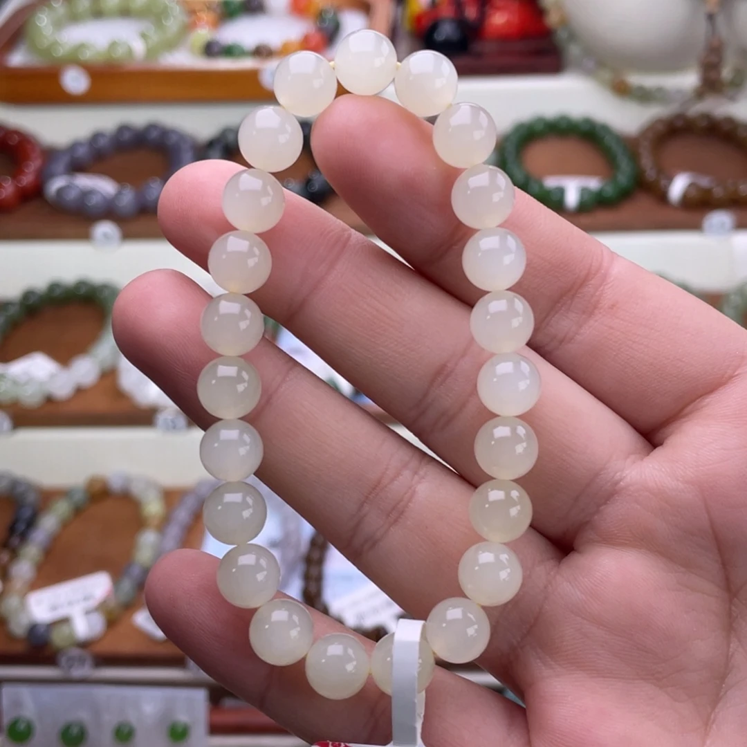 和田玉未镶嵌手串8mm