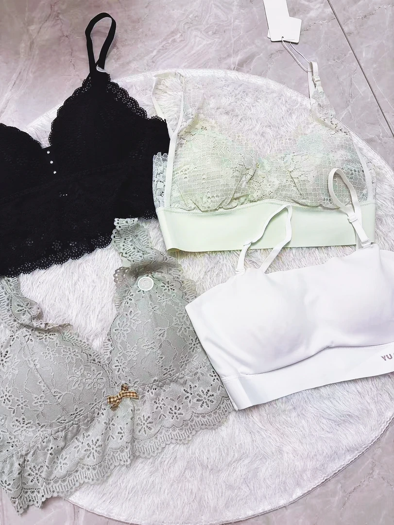 301-350 法式蕾丝轻奢美背 排扣文胸 無售后 No退No换