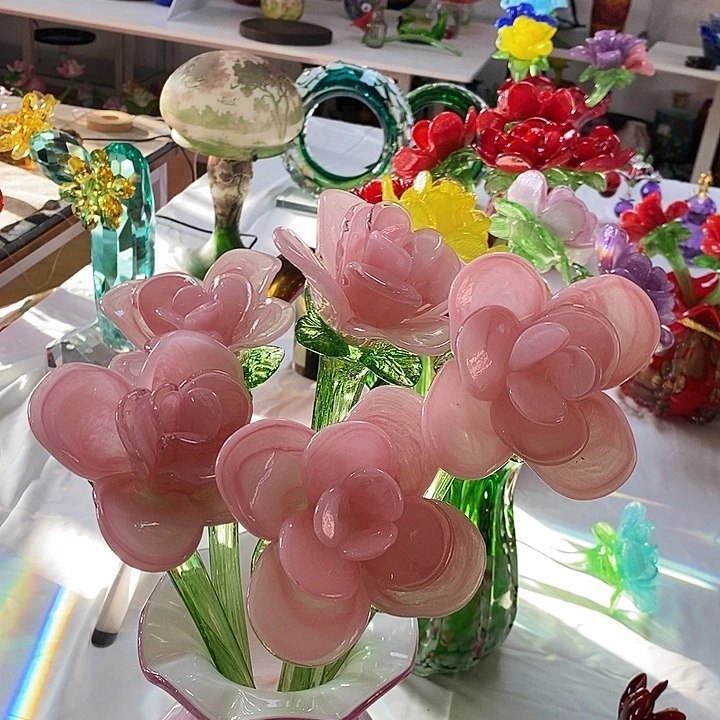 5支玫瑰花高48厘米