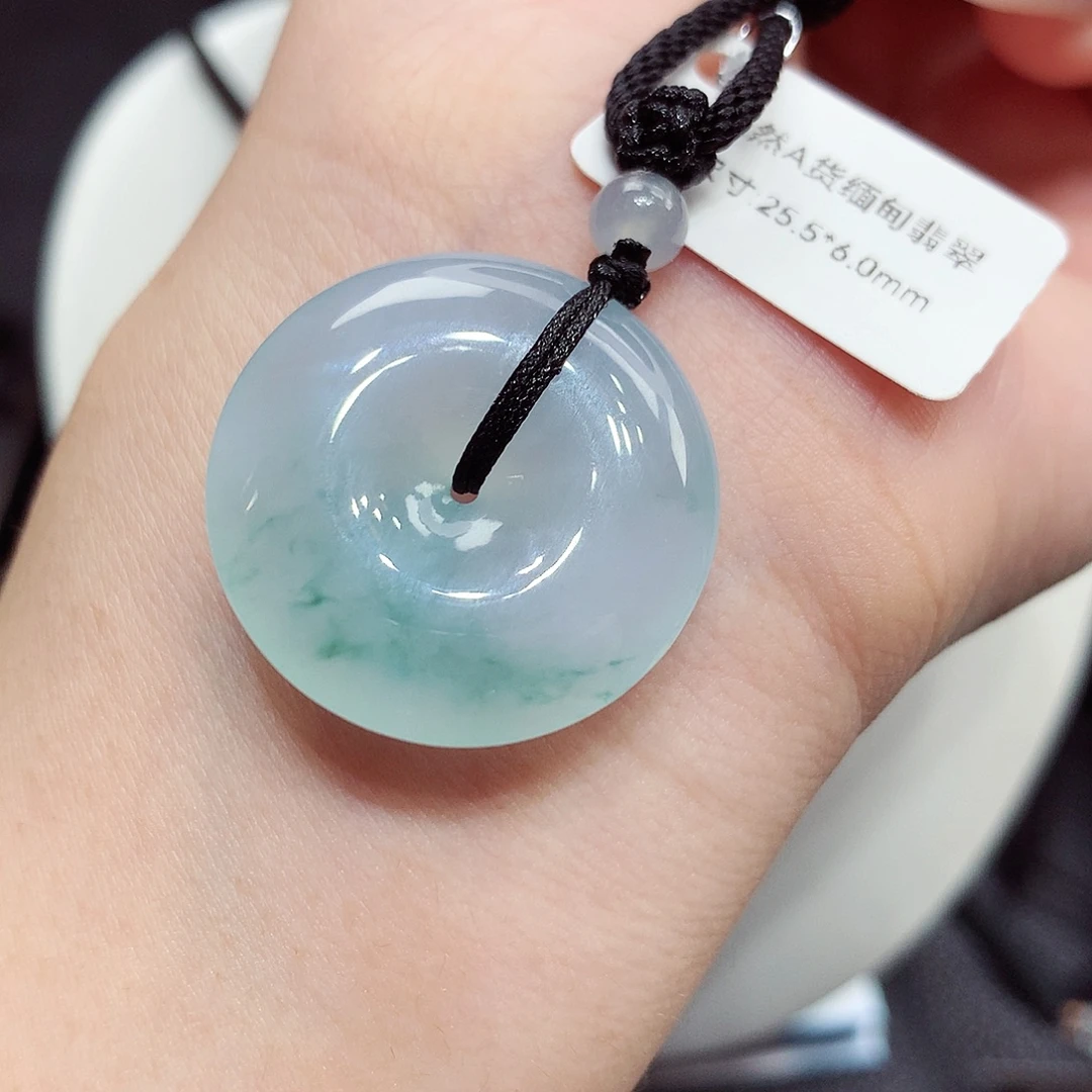 翡翠未镶嵌颈饰编号40，25.5/6.0