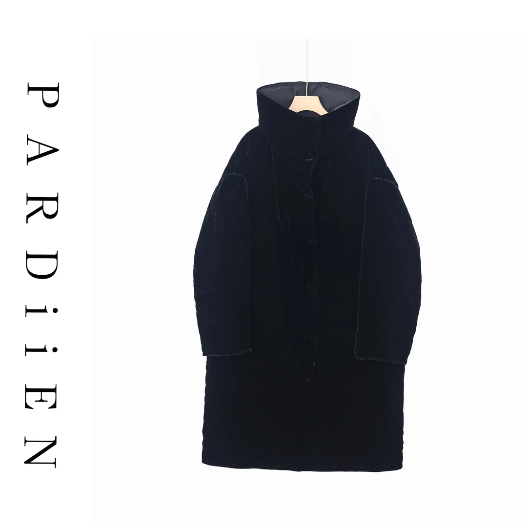 【北总严选】帕迪恩真丝丝绒双面穿长款鹅绒服外套25PD-28875315