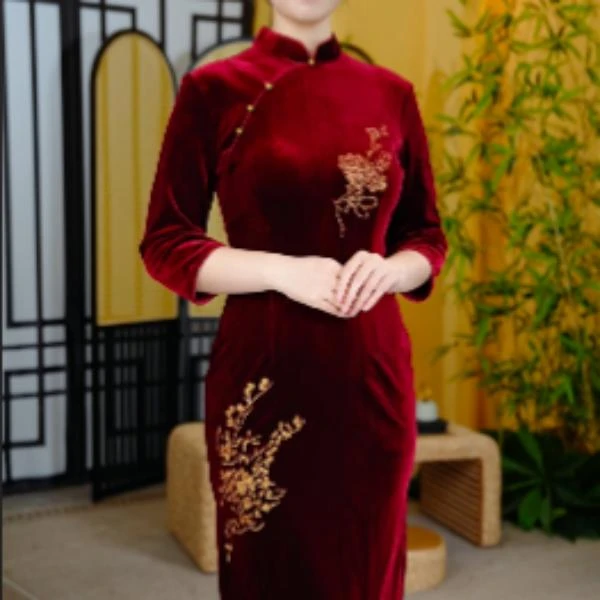 【梦萦】NZ新中式国风改良旗袍收腰显瘦连衣裙nz